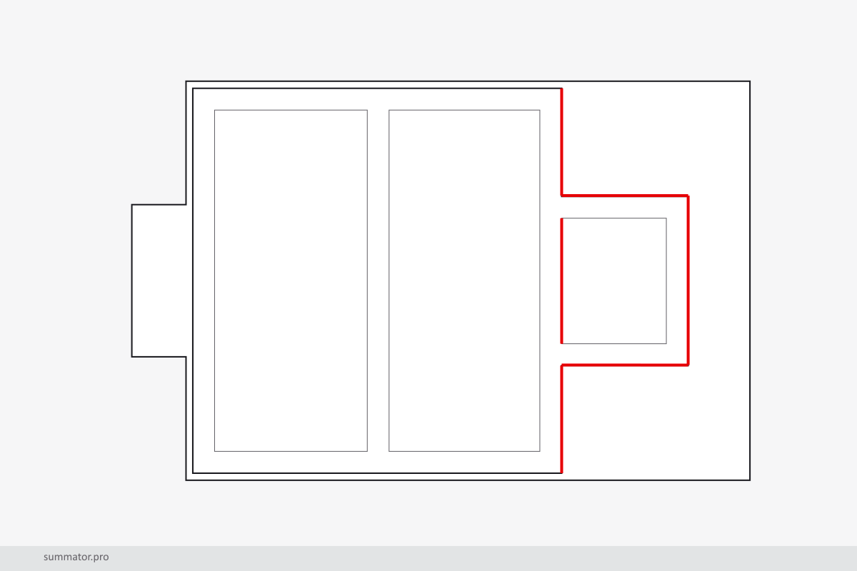 Коррекция гидроизоляции монолитного цоколя фундаментной ж/б плиты